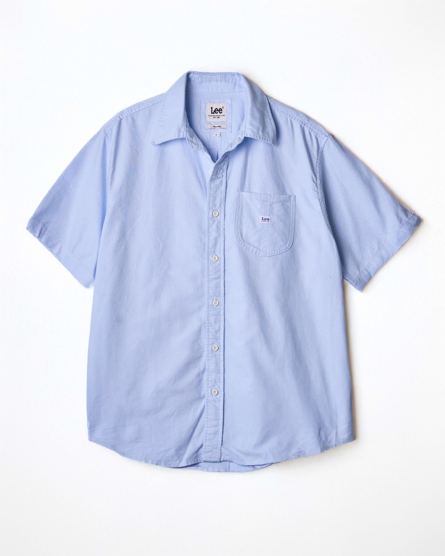 LEEE ROCCO POCKET OXFORD SHORT SLEEVE SHIRT