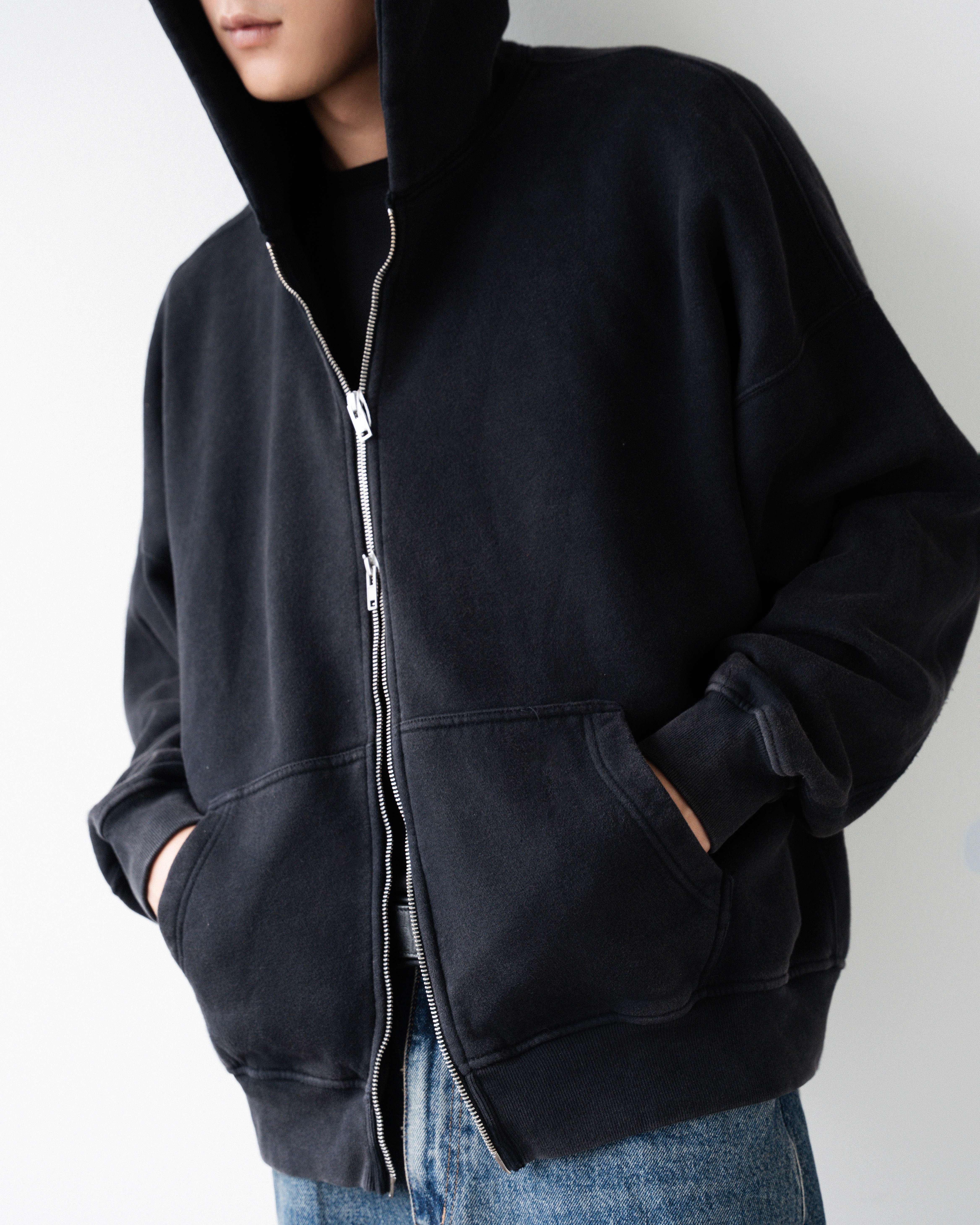 A&F BOXY ZIPUP HOODIE