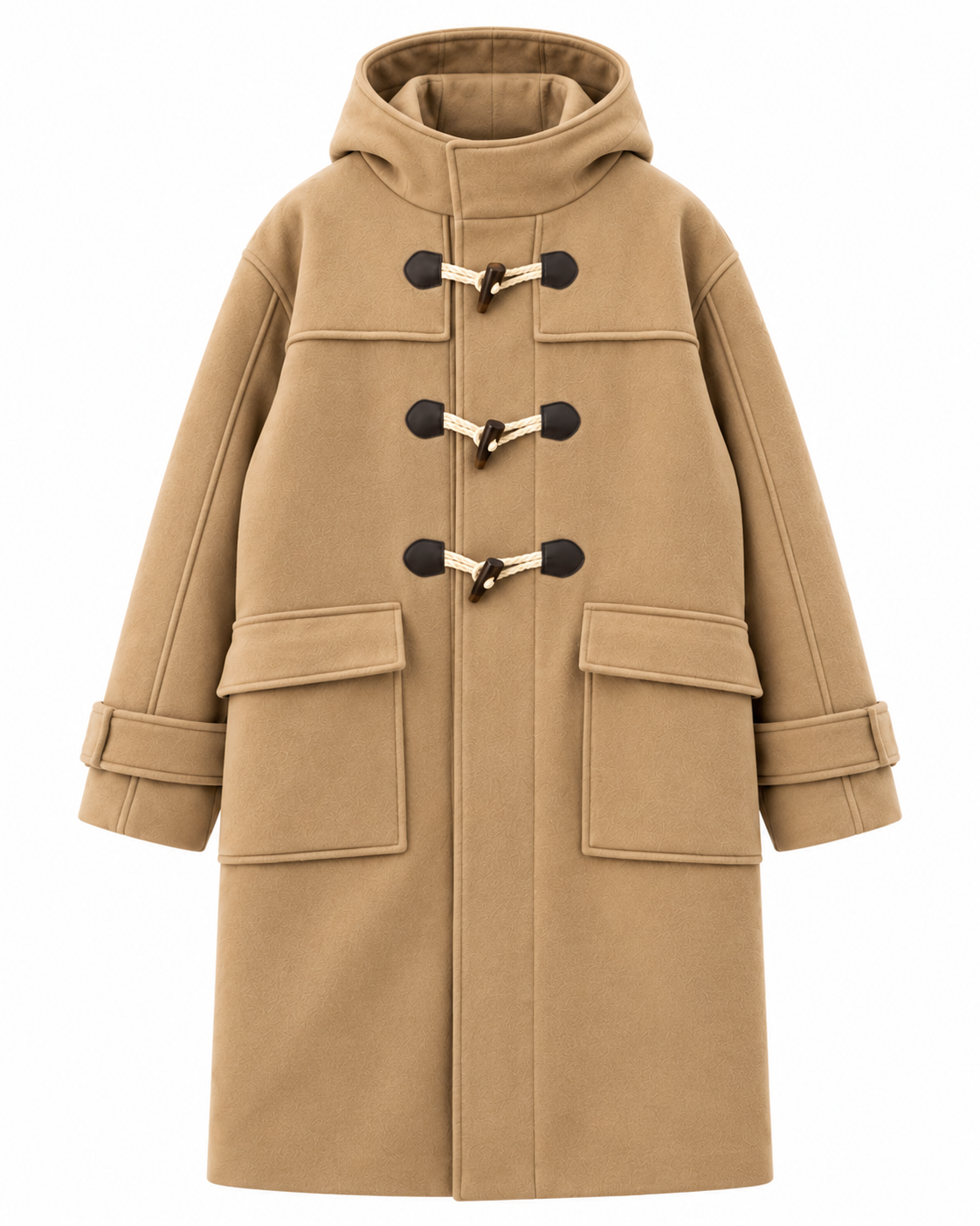 BASIC DUFFLE COAT HOODED