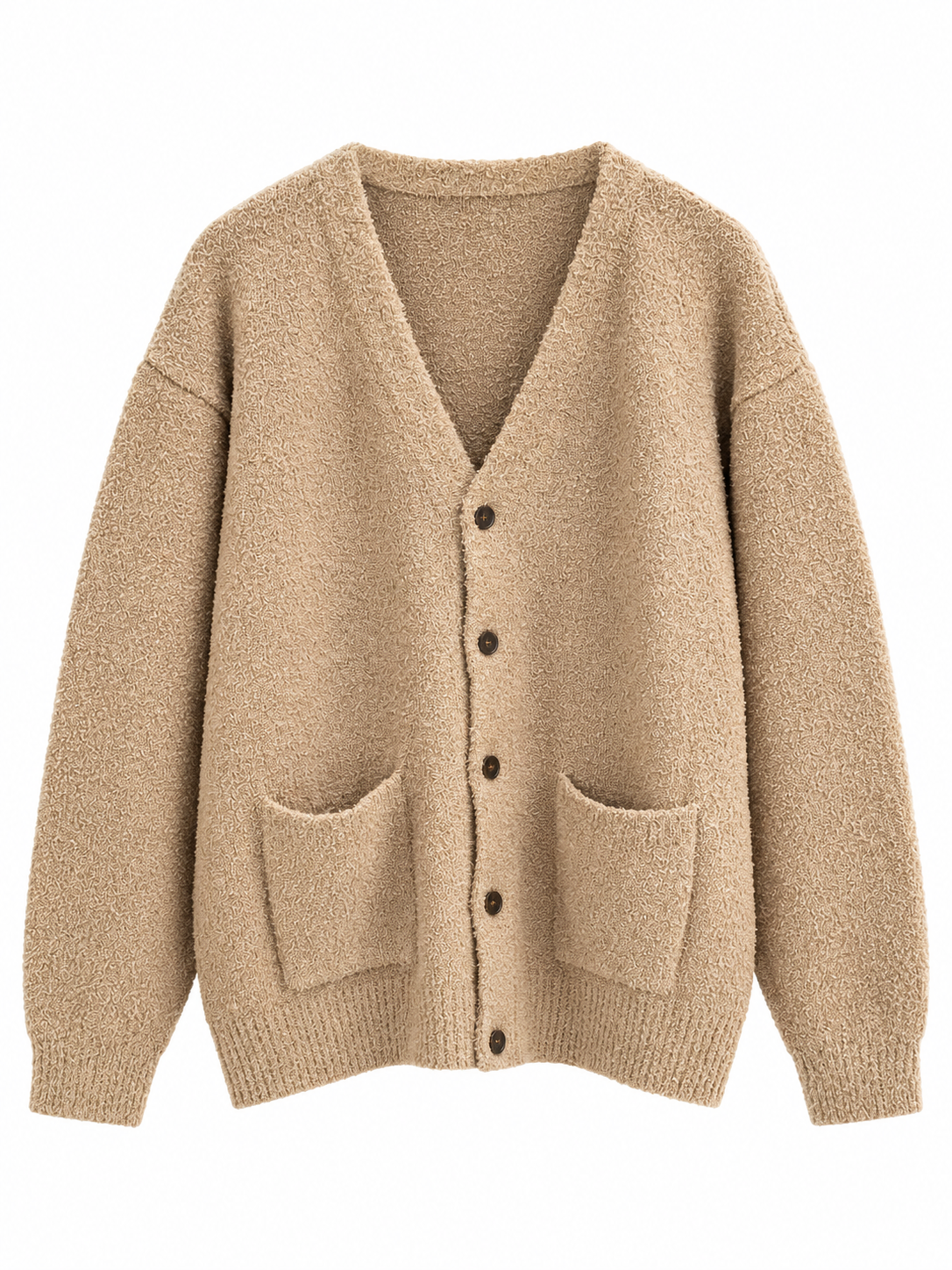 CARDIGAN BUTTON FLEECE KNIT ML 58