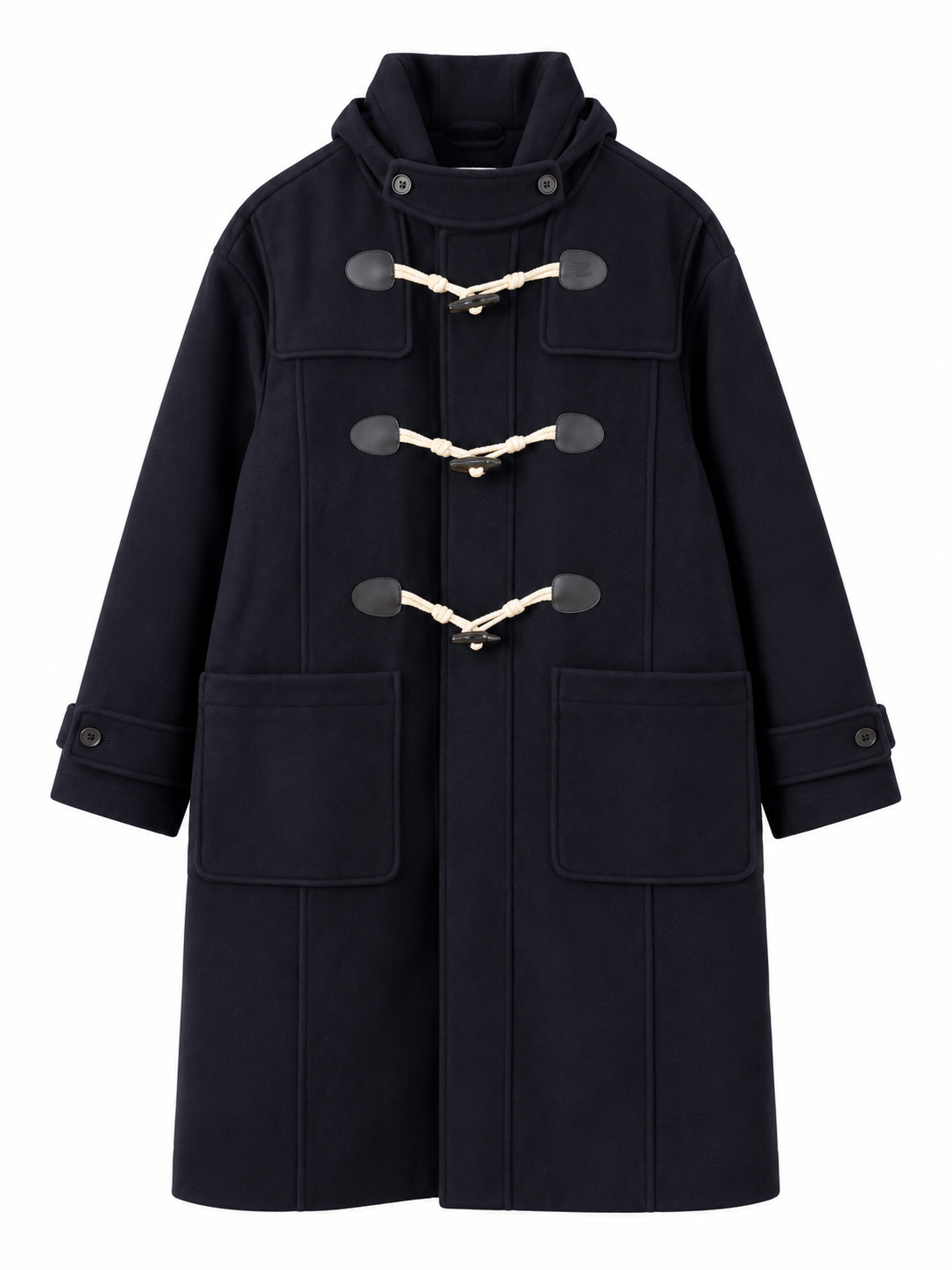 CGP TWEED PEACOAT TWEED HOODED JACKET