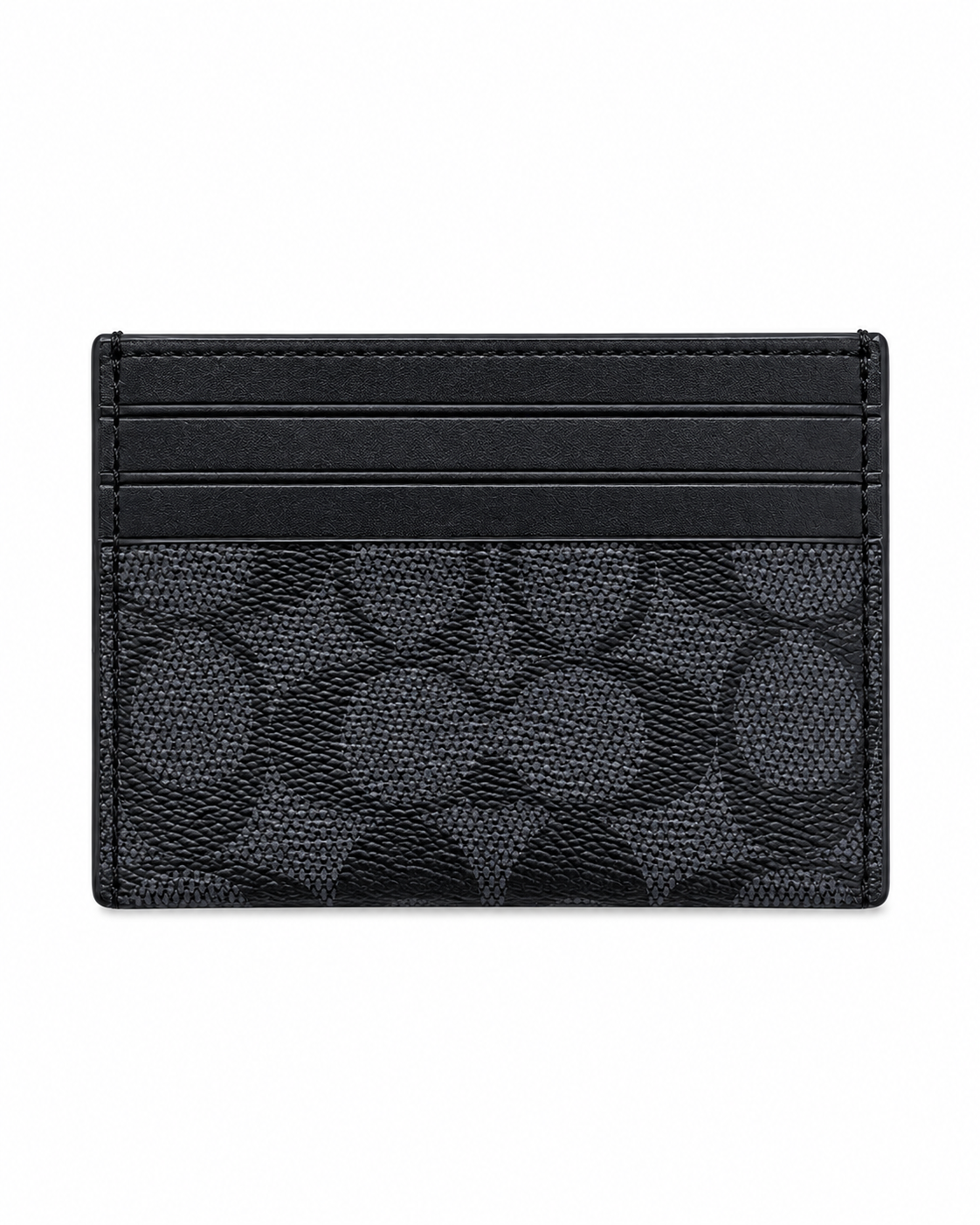 COA CARD CASE SIGNATURE CANVAS - BLACK