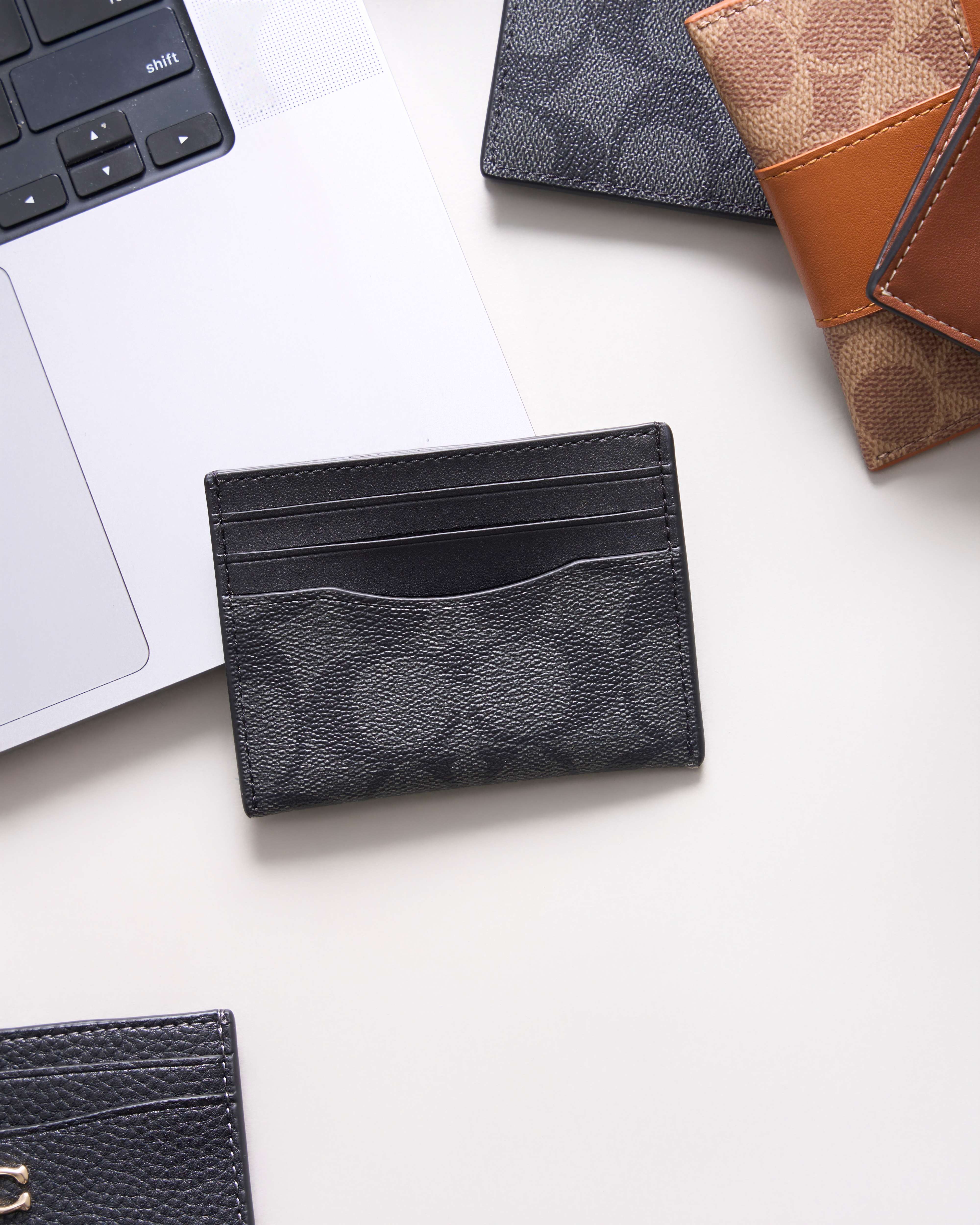 COA MONO SLIM ID CARD - BLACK