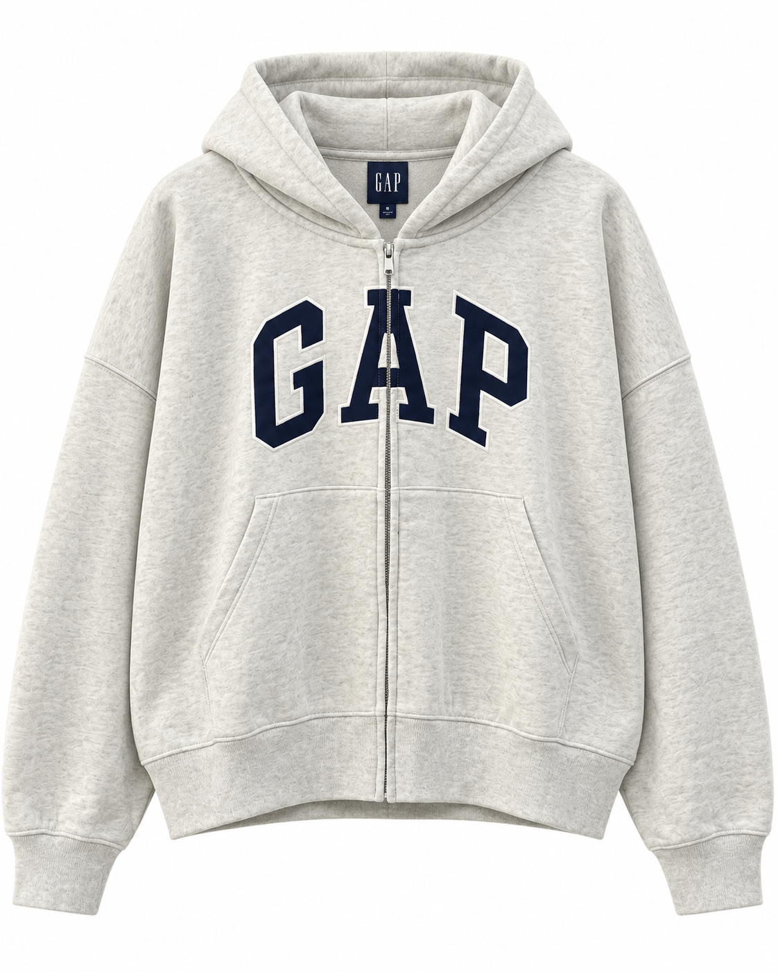 GA BOXY FIT BIG PATCH LOGO - LIGHT GREY