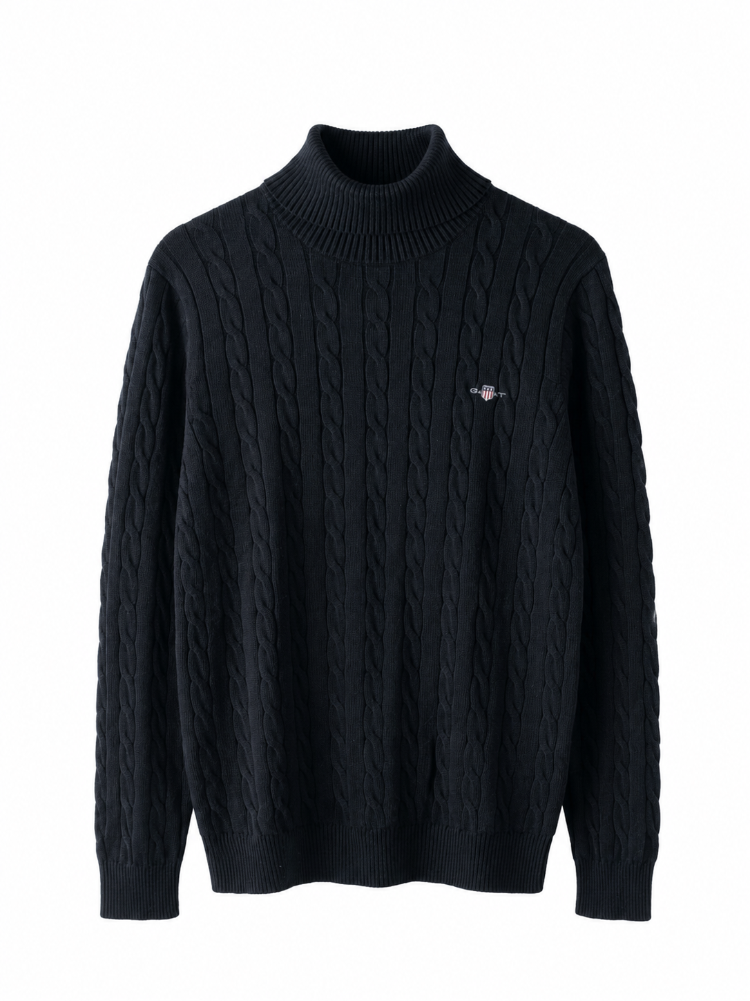 GA.T CABLE HIGHT NECK SWEATER KNIT