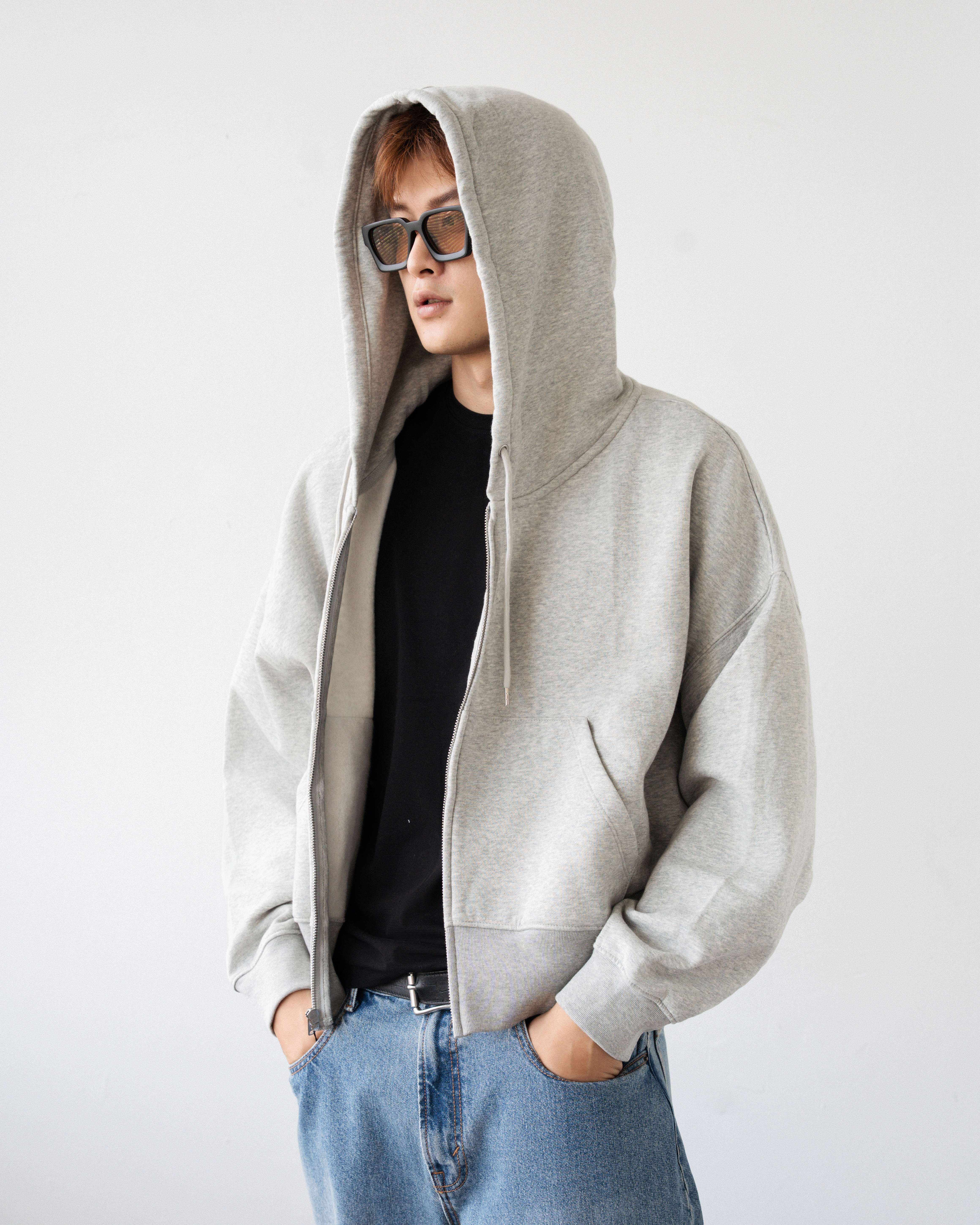 GA ZIP BOXY HOODIE