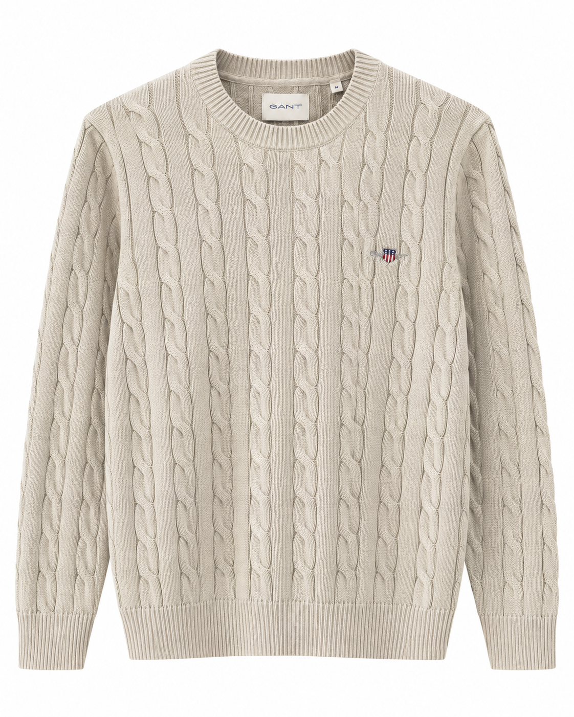 GAN COTTON CAB.LE C-NECK KN.IT