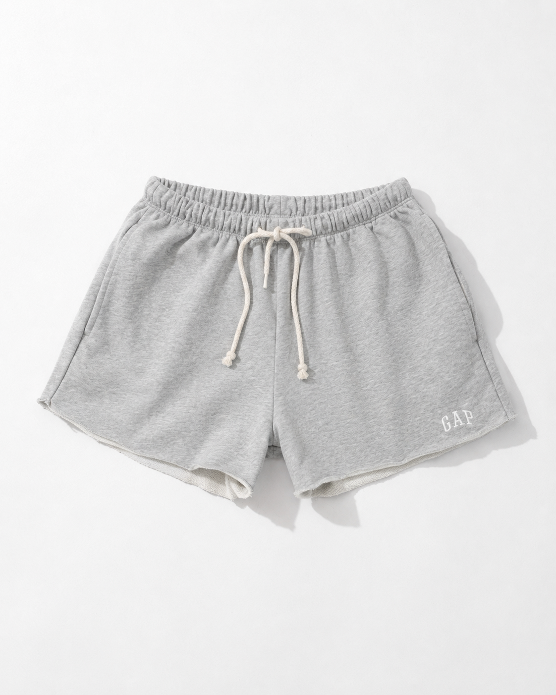 GUP VINTAGE LOGO EMBOIDERY SOFT TERRY RELAXED SWEAT SHORTS