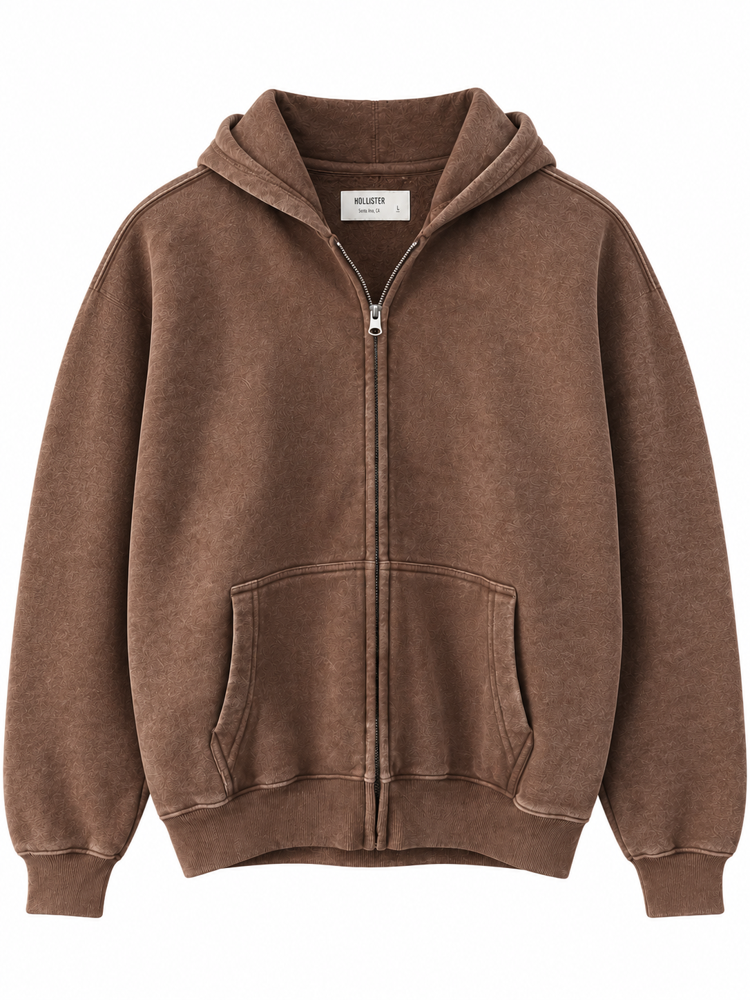 HOLLIS BOXY ZIP.UP WASH HOODIE