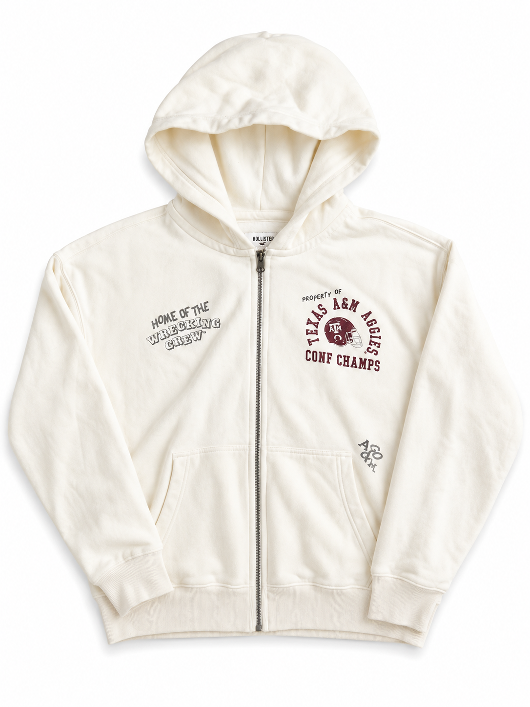 HOLLIS PRINT GO A&M FLEECE FULL ZIP HOODIE