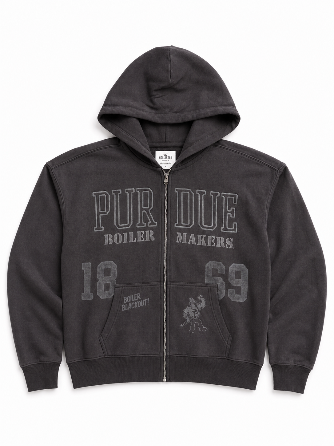 HOLLIS PURDUE FULL ZIP HOODIE