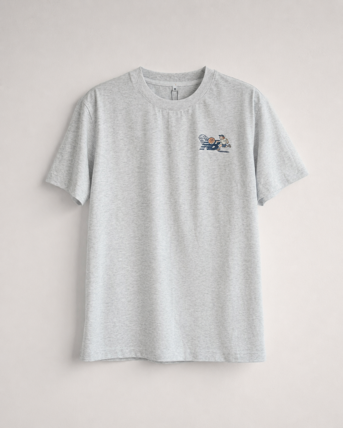 N.B LOGO RUN BOY T-SHIRT - GREY - L