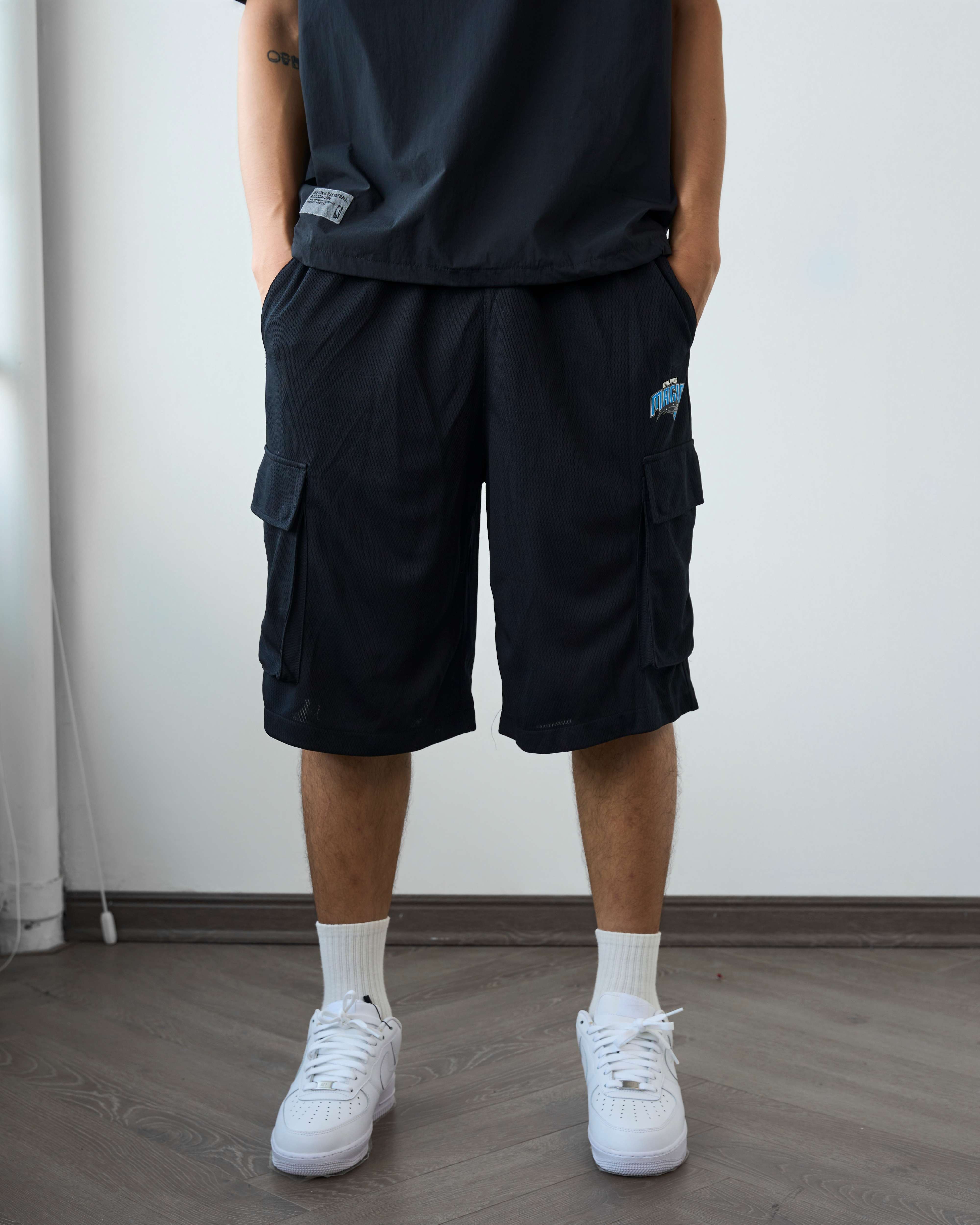 NB.A AUTHENTIC TEAM MESH CARGO SHORT