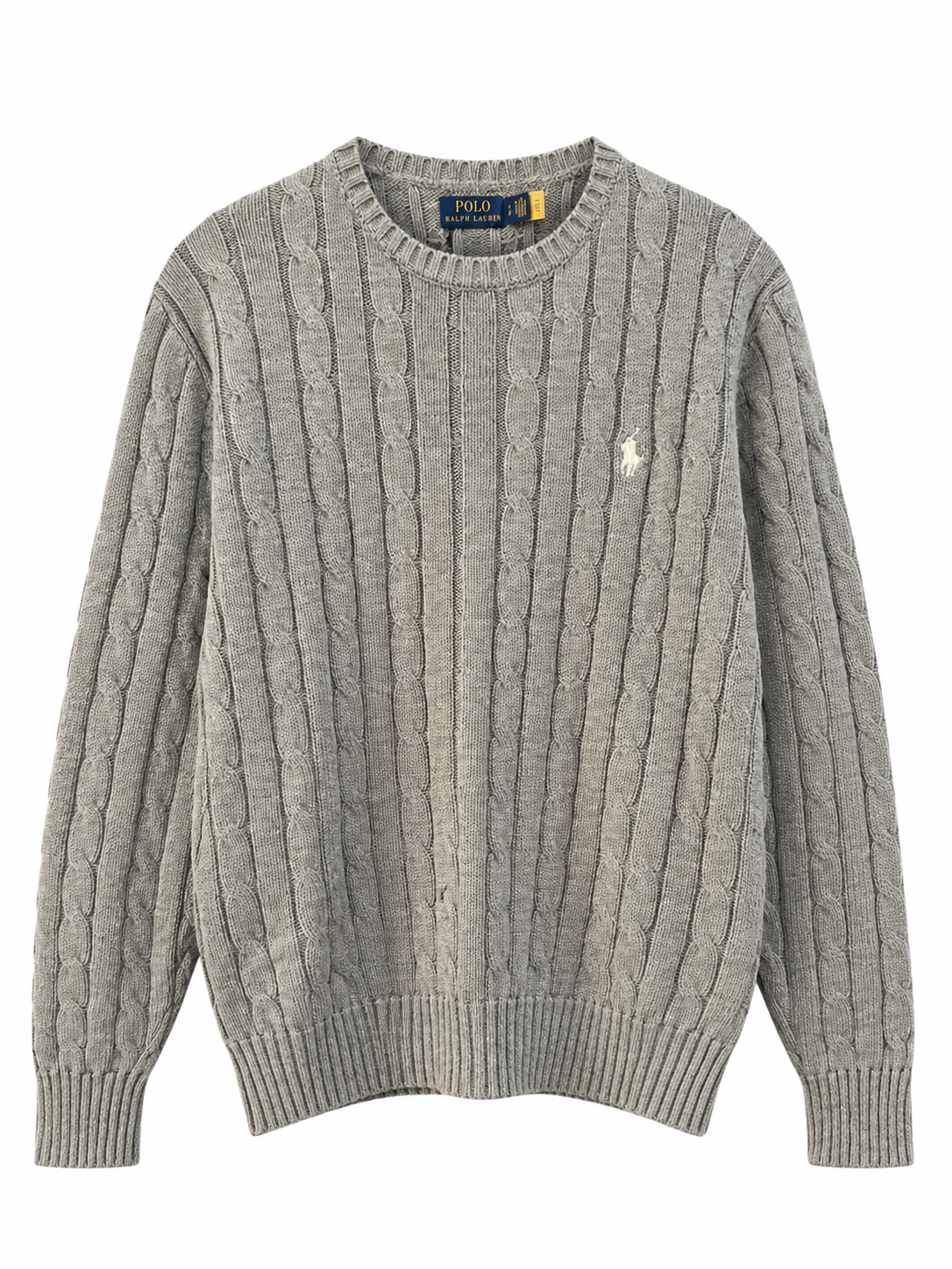 PL RAL WOMEN CABLE KNIT COTTON JUMPER SWEATER