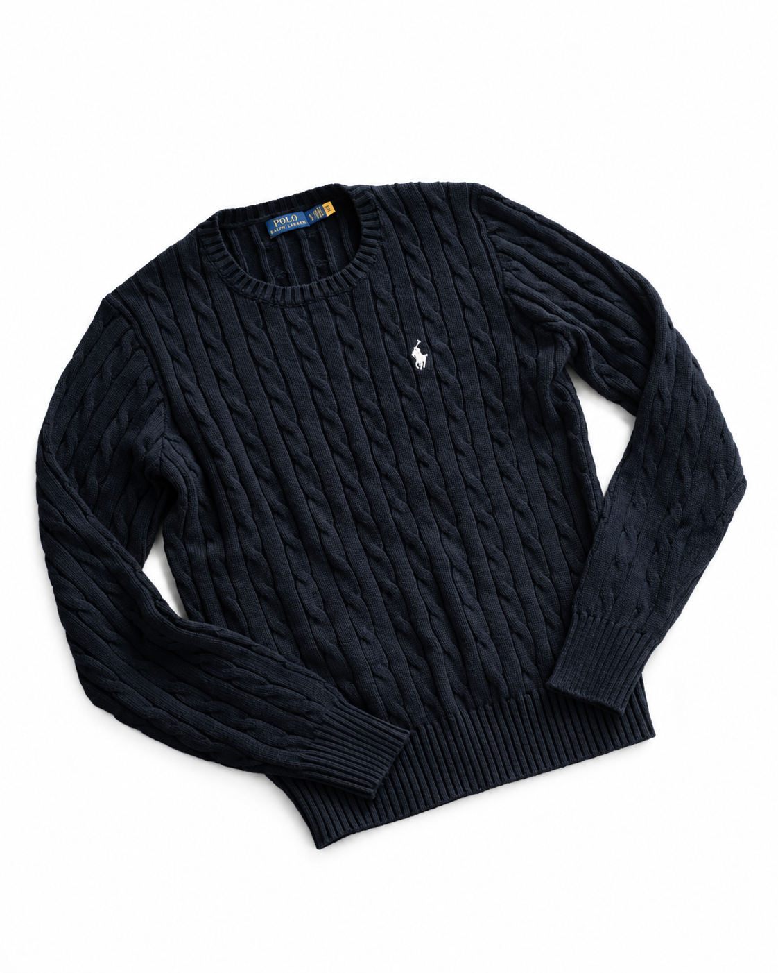 PO.LO RAL JULIANN.A CABEL KNIT SWEATER