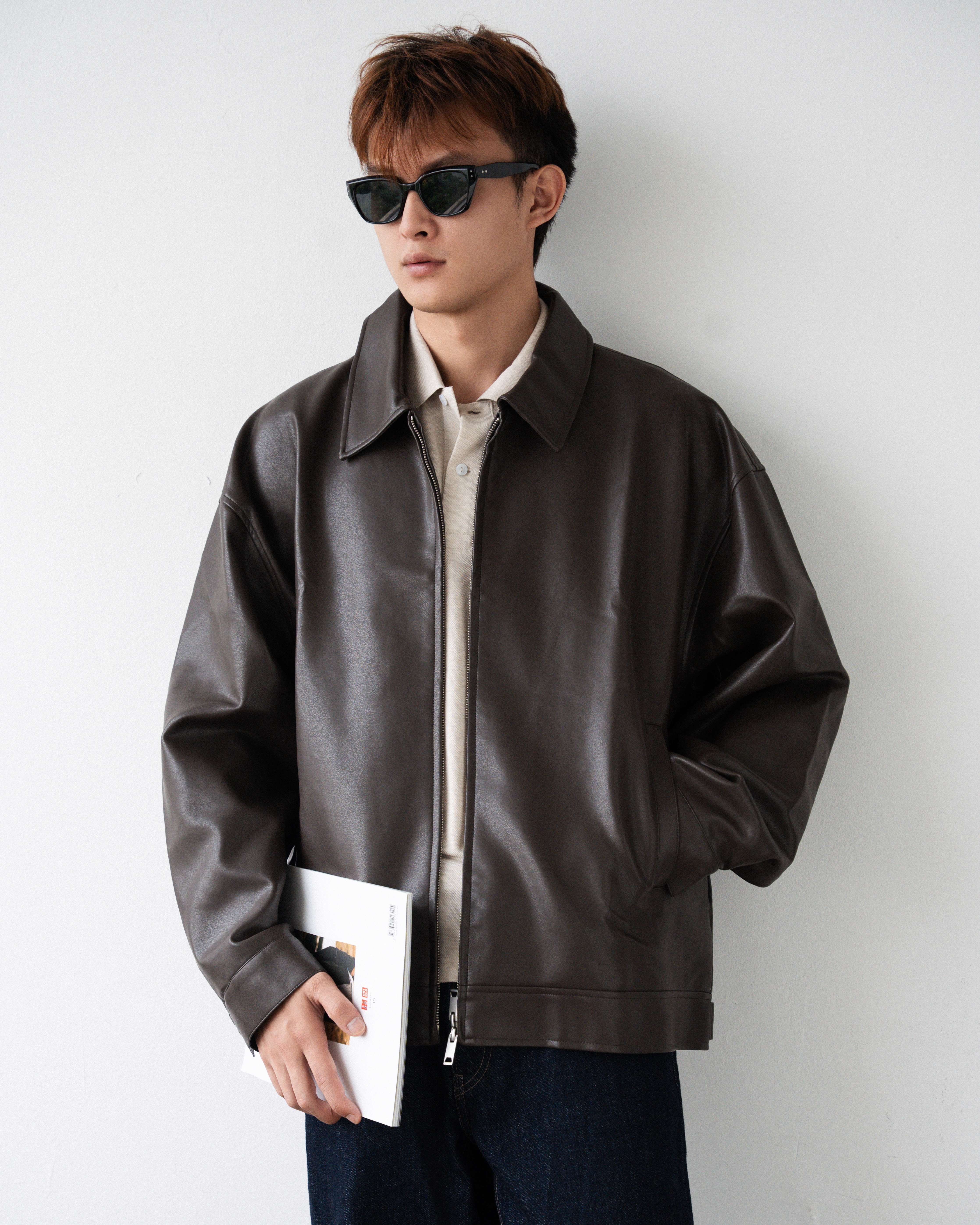 R STUDIO PU LEATHER JACKET 2