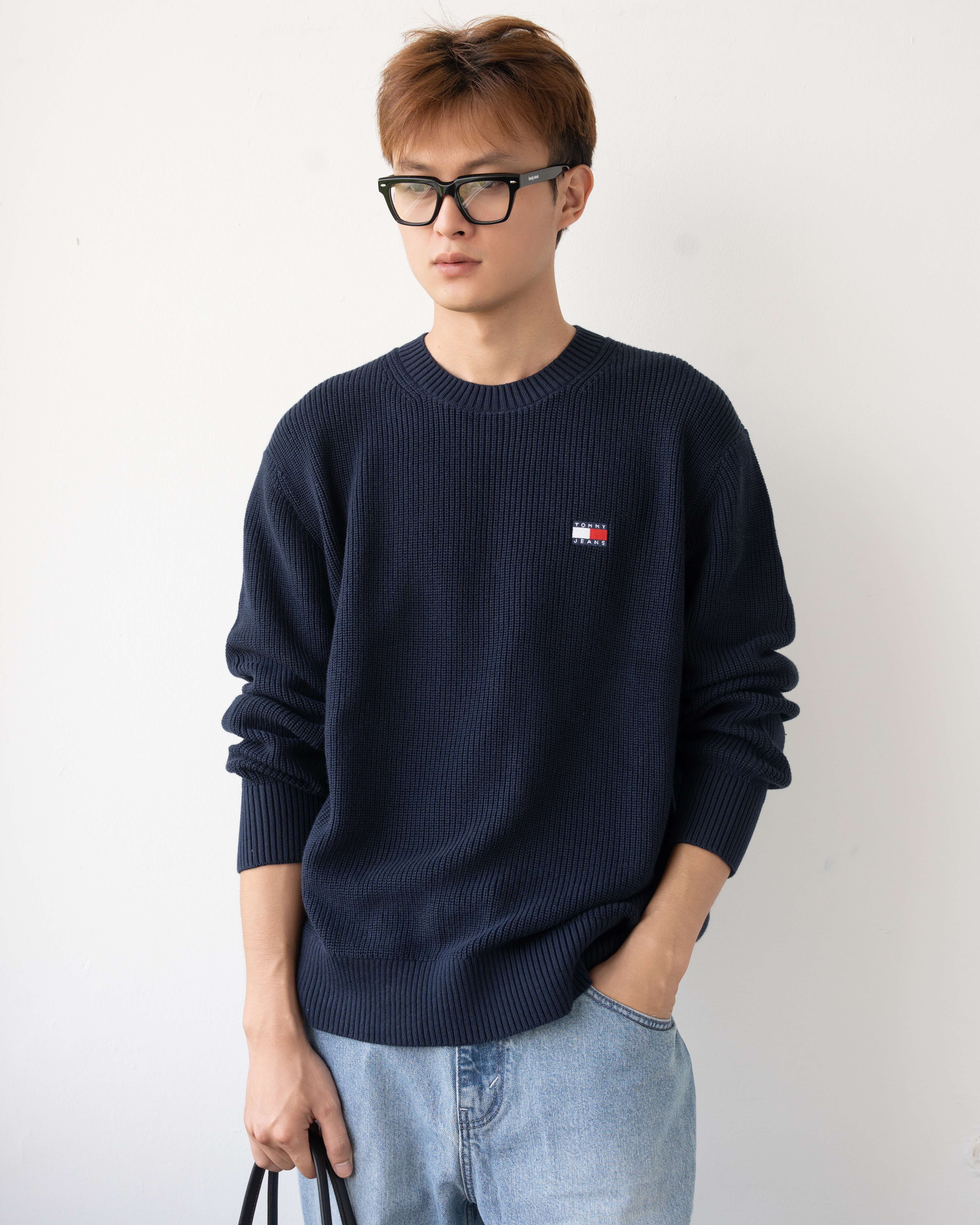 TM JEAN BASSIC BIG LOGO SWEATSHI.RT