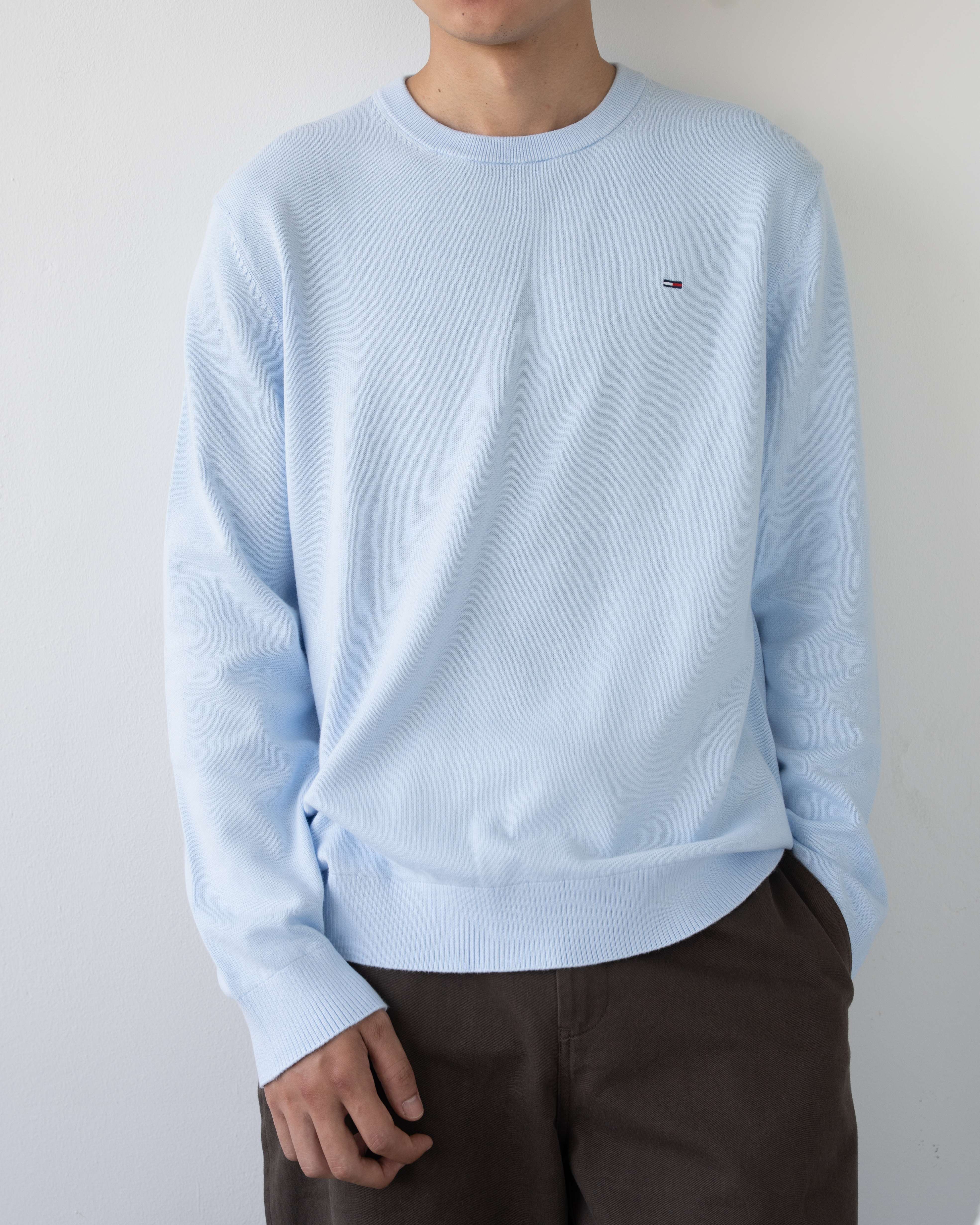 TM JEAN BASSIC ICONIC LOGO SM KNIT SWEATSHIRT