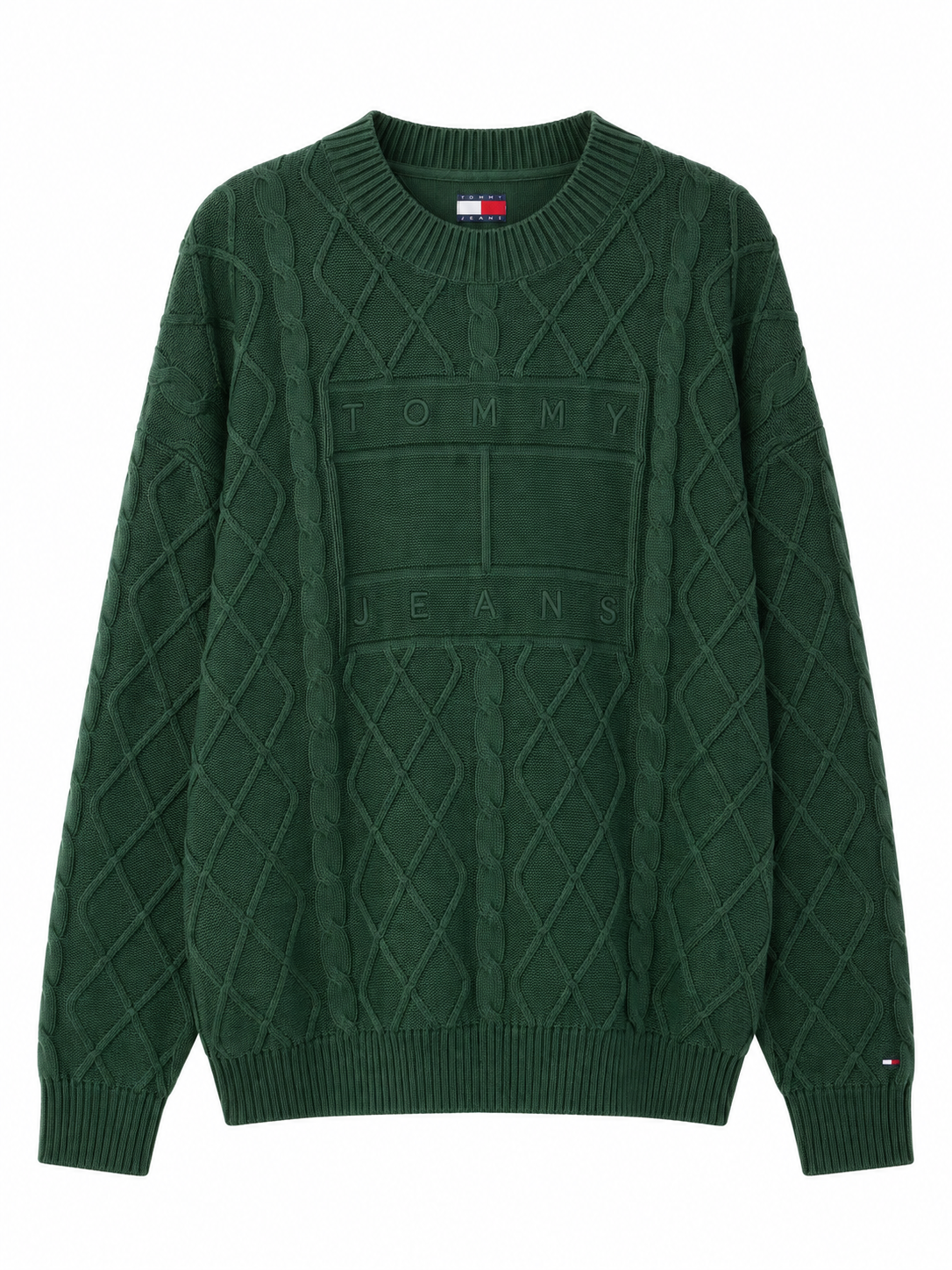 TM JEAN BIG EMBOIDERY LOGO SWEATER KNIT