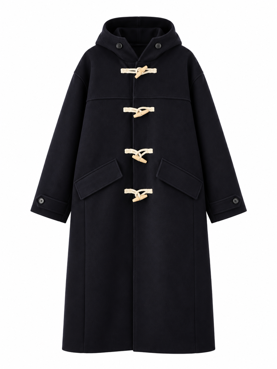 URBANTY TWEED PEACOAT TWEED HOODED JACKET