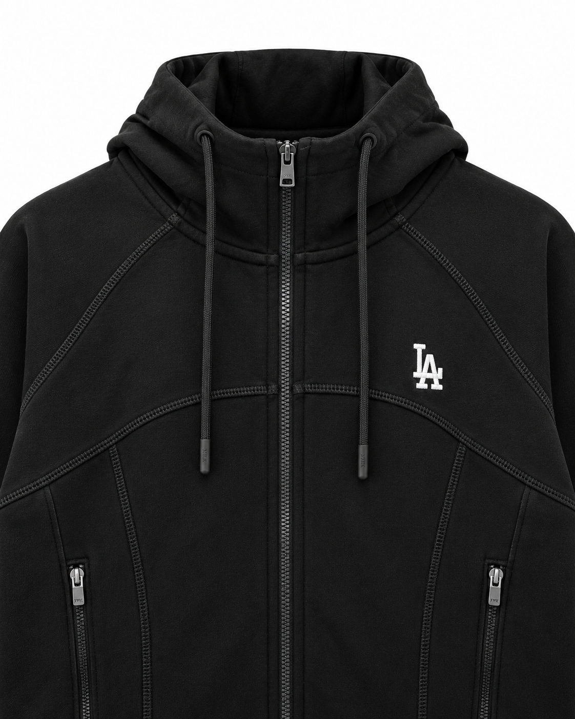 WOMEN'S BASIC SPORTY CUTOUT ZIPUP HOODIE