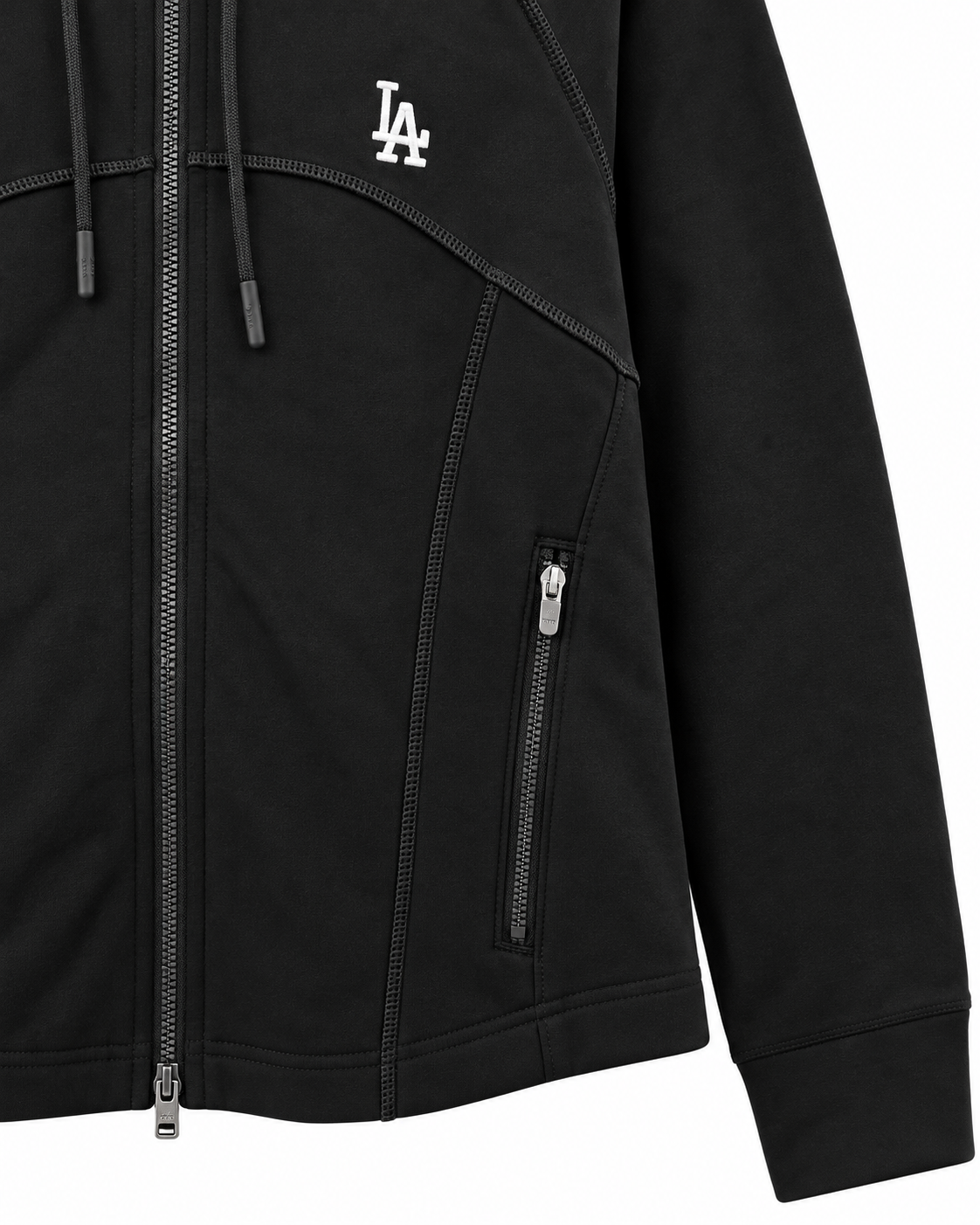 WOMEN'S BASIC SPORTY CUTOUT ZIPUP HOODIE
