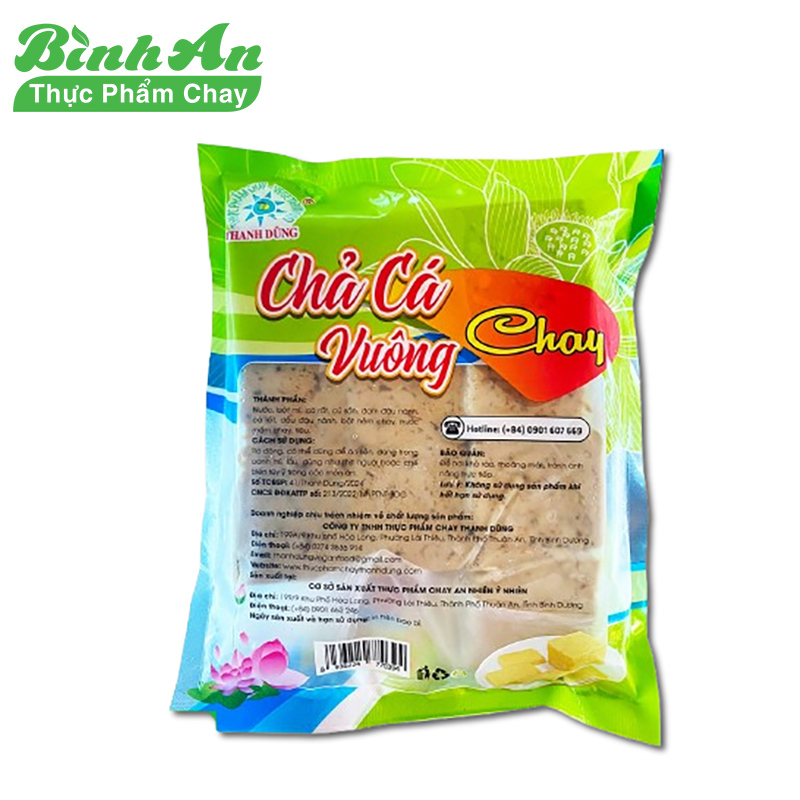 Chả Cá Vuông Chay Thanh Dũng gói 500gr