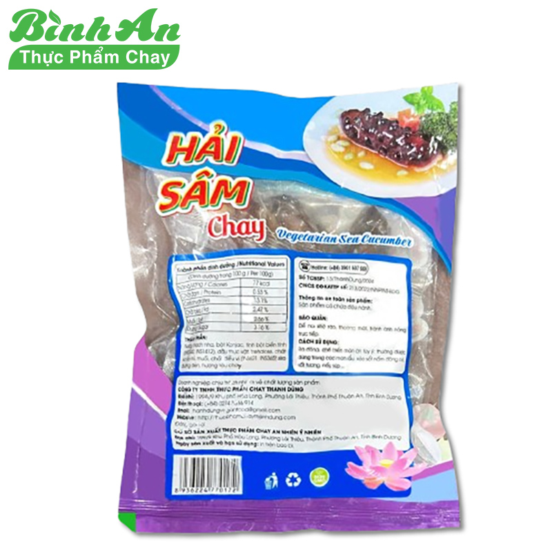 Hải Sâm Chay Thanh Dũng Gói 250gr