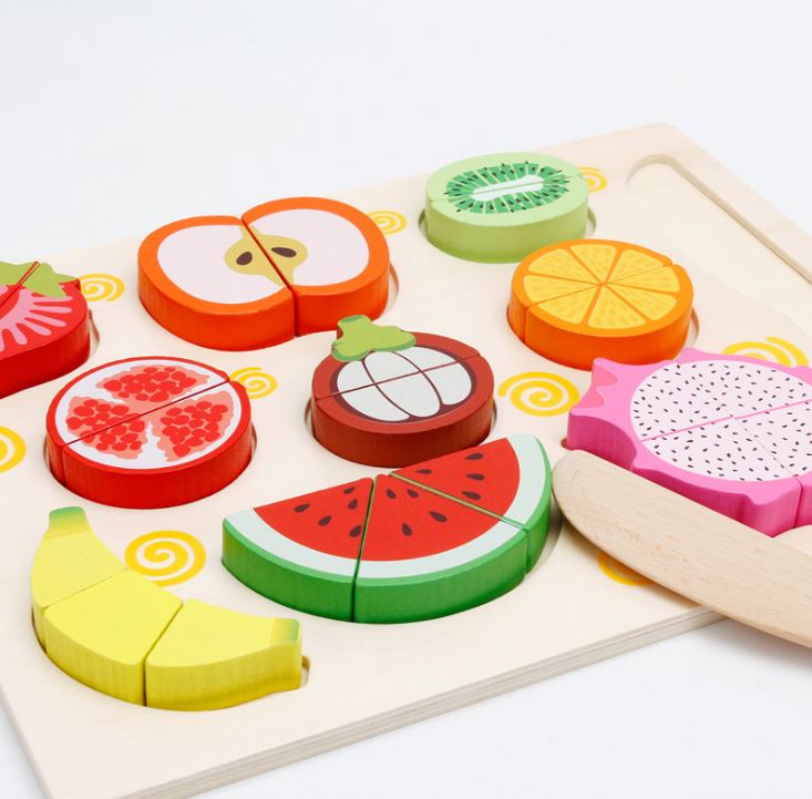 SET đồ chơi tạo hình trái cây bằng gỗ