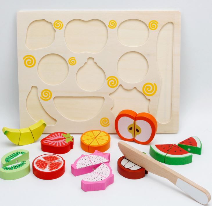 SET đồ chơi tạo hình trái cây bằng gỗ