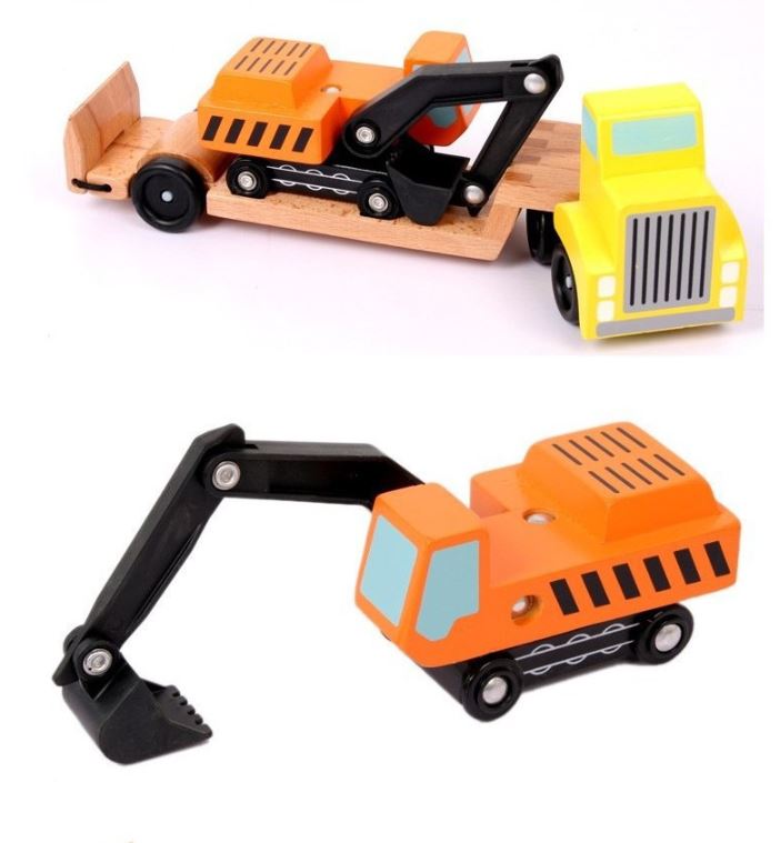 Đồ chơi Mô hình Xe Kéo và Máy Xúc - Đồ chơi gỗ