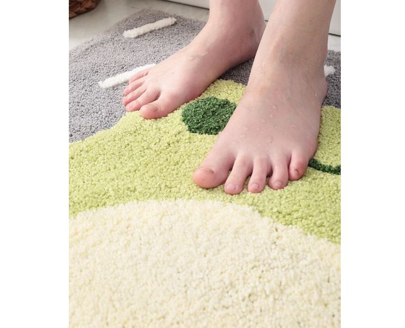Thảm Lông chùi chân, thảm nhà tắm, thảm cửa ra vào Cao Cấp - Ếch xanh