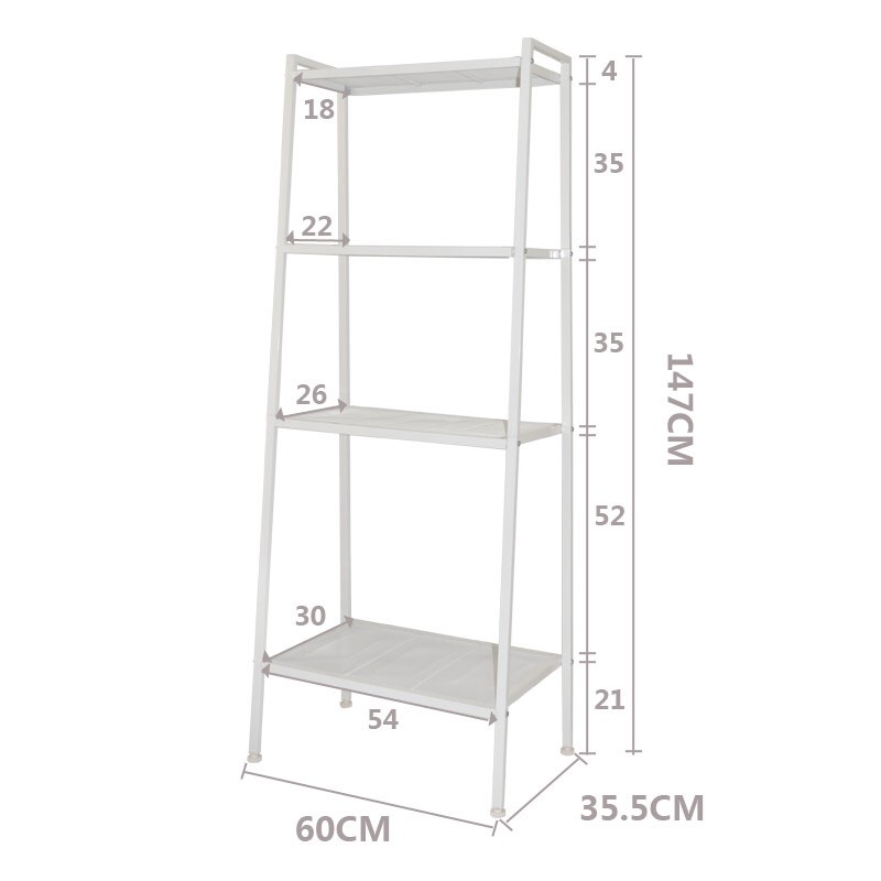 Kệ đa năng 4 tầng, Kệ để đồ, Kệ Sách Cao Cấp Màu Trắng