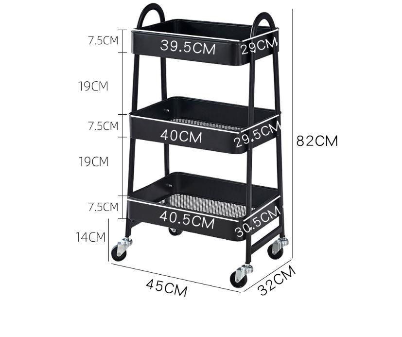 Kệ Đa Năng Đựng Đồ 3 tầng Chân Chữ A - Nhiều màu sắc