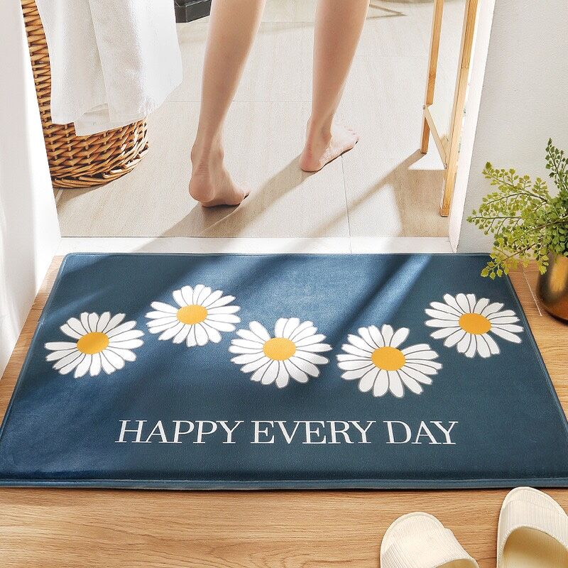 Thảm Lông chùi chân lớn 50x80cm, thảm nhà tắm, thảm cửa ra vào Cao Cấp - HAPPY EVERYDAY