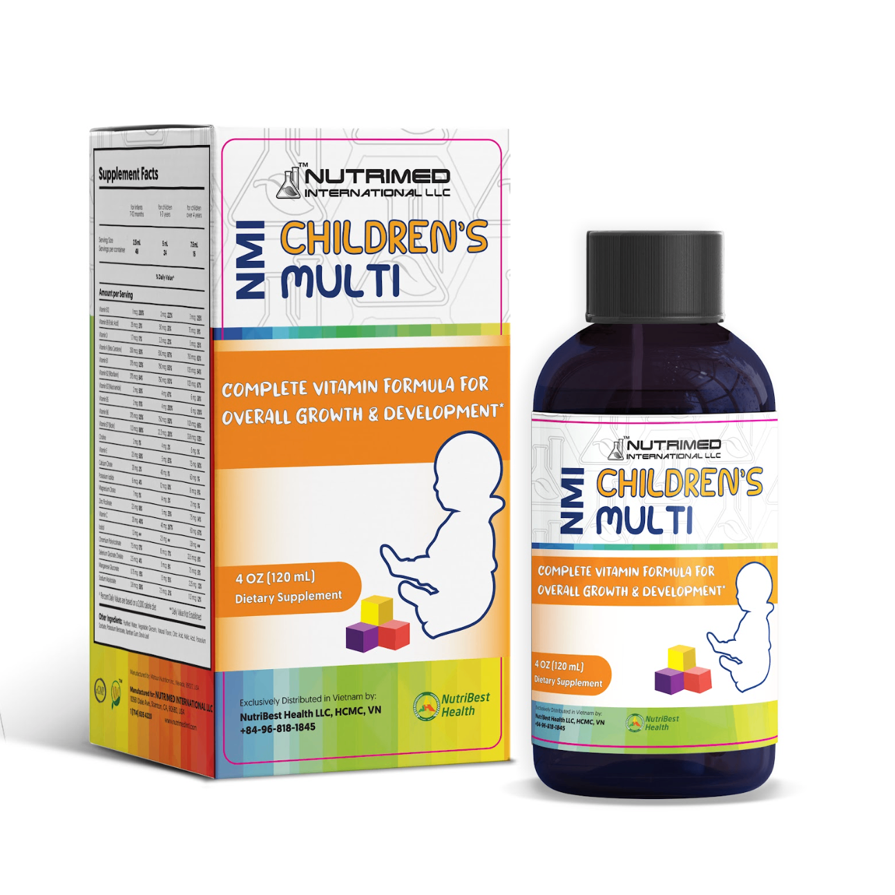 Syrup uống bổ sung vitamin giúp tăng cường sức đề kháng NMI Children