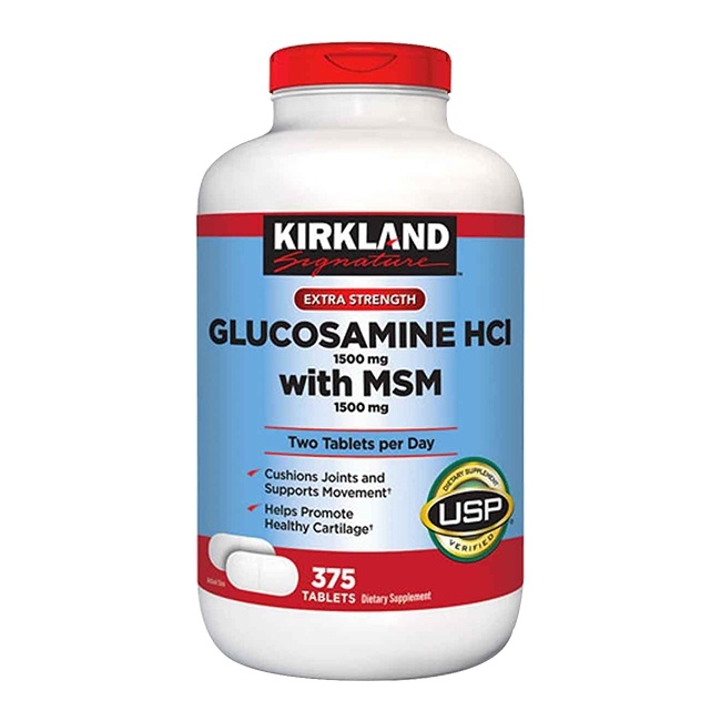 Glucosamine HCL 1500mg & MSM 1500mg Kirkland