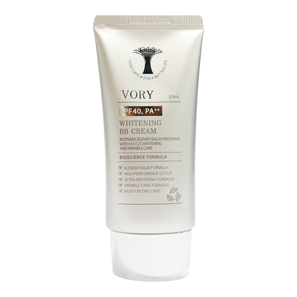 Kem nền chống nắng, dưỡng và trắng da Ivory Whitening BB Cream