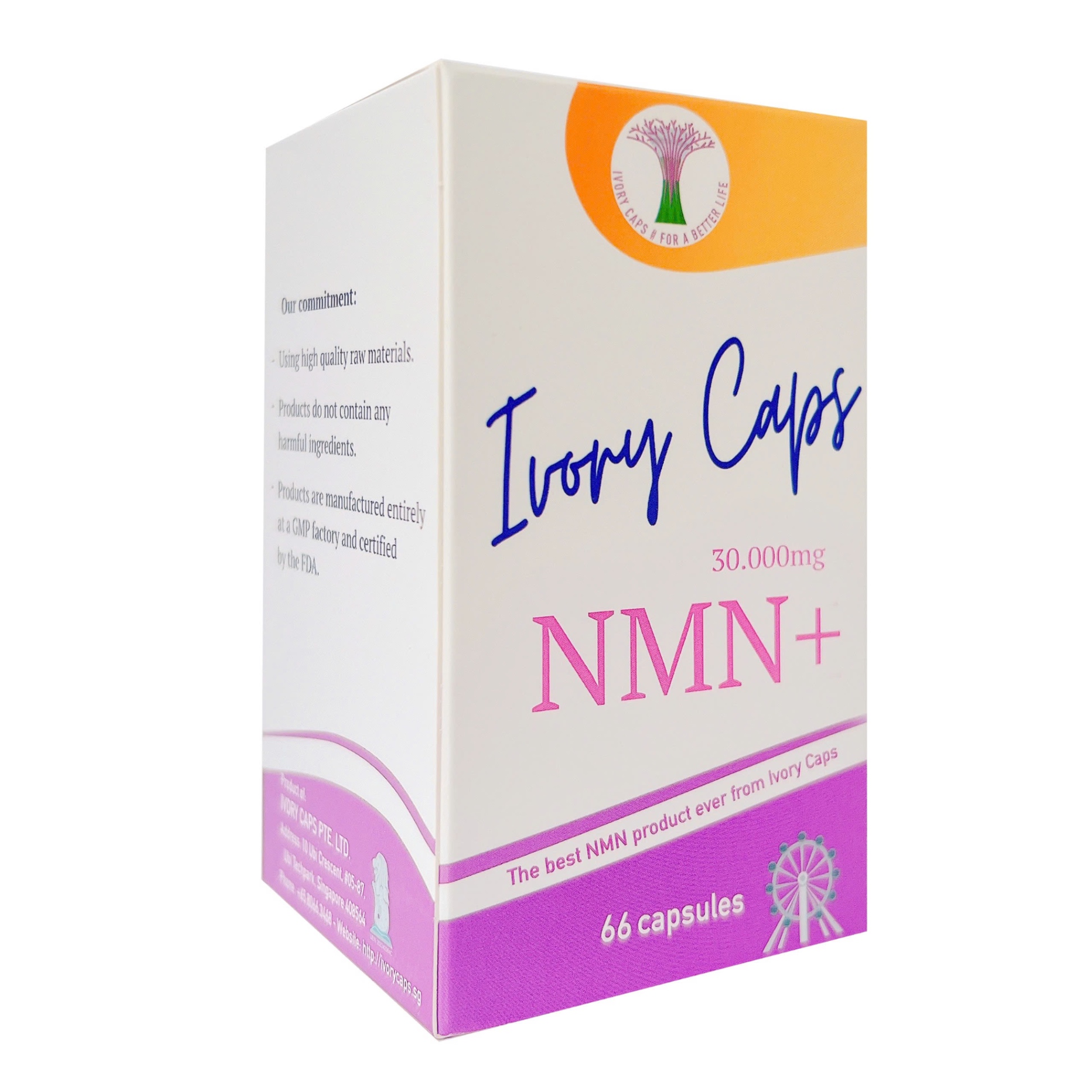 Ivory Caps NMN+ 30.000mg nâng cao sức khoẻ, đảo ngược lão hoá