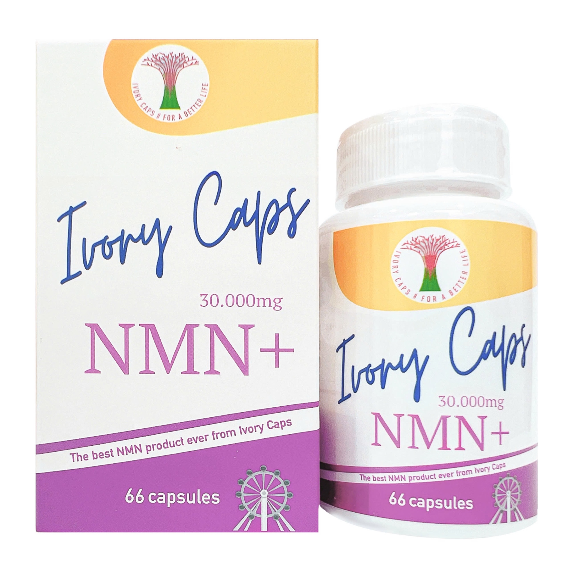 Ivory Caps NMN+ 30.000mg nâng cao sức khoẻ, đảo ngược lão hoá