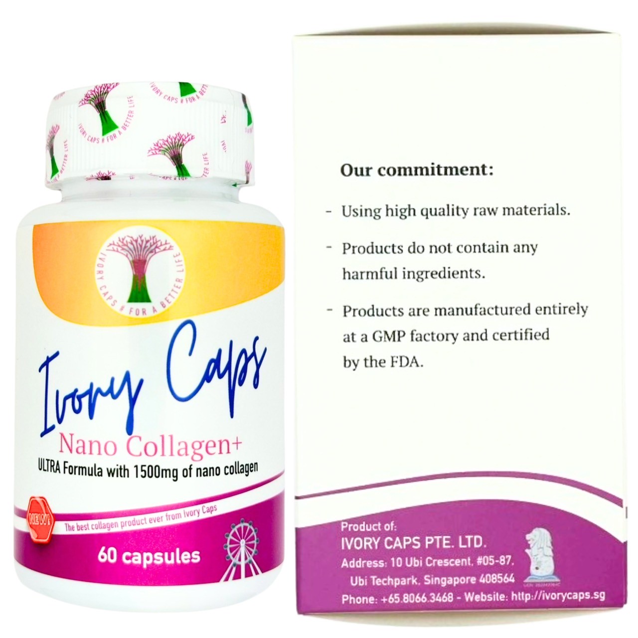 Ivory Caps Nano Collagen+ 1500mg phiên bản mới 2025
