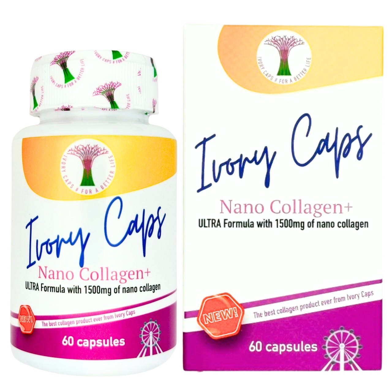 Ivory Caps Nano Collagen+ 1500mg phiên bản mới 2025
