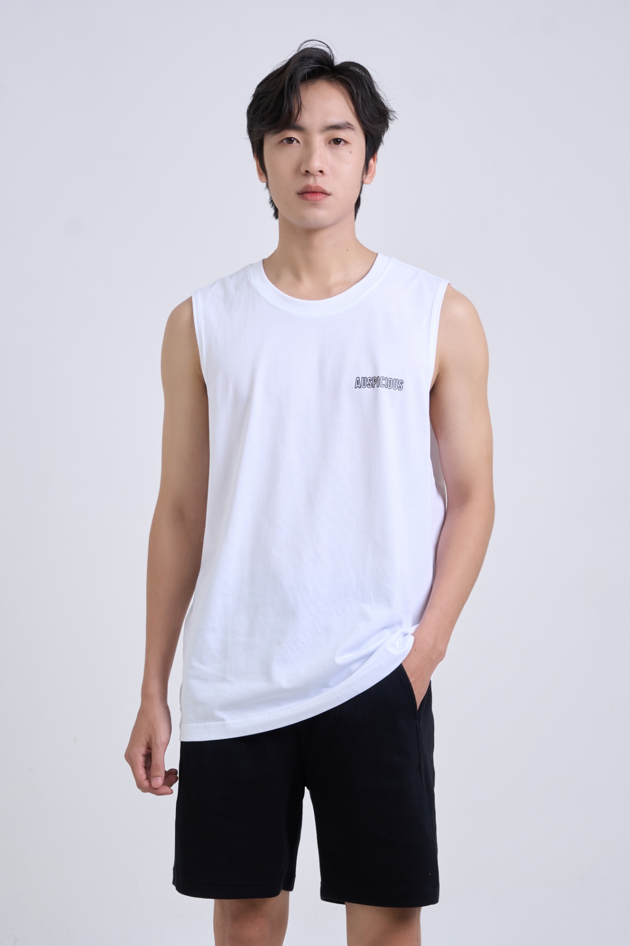 Áo Tanktop Classic 1806 - Trắng - 2XL
