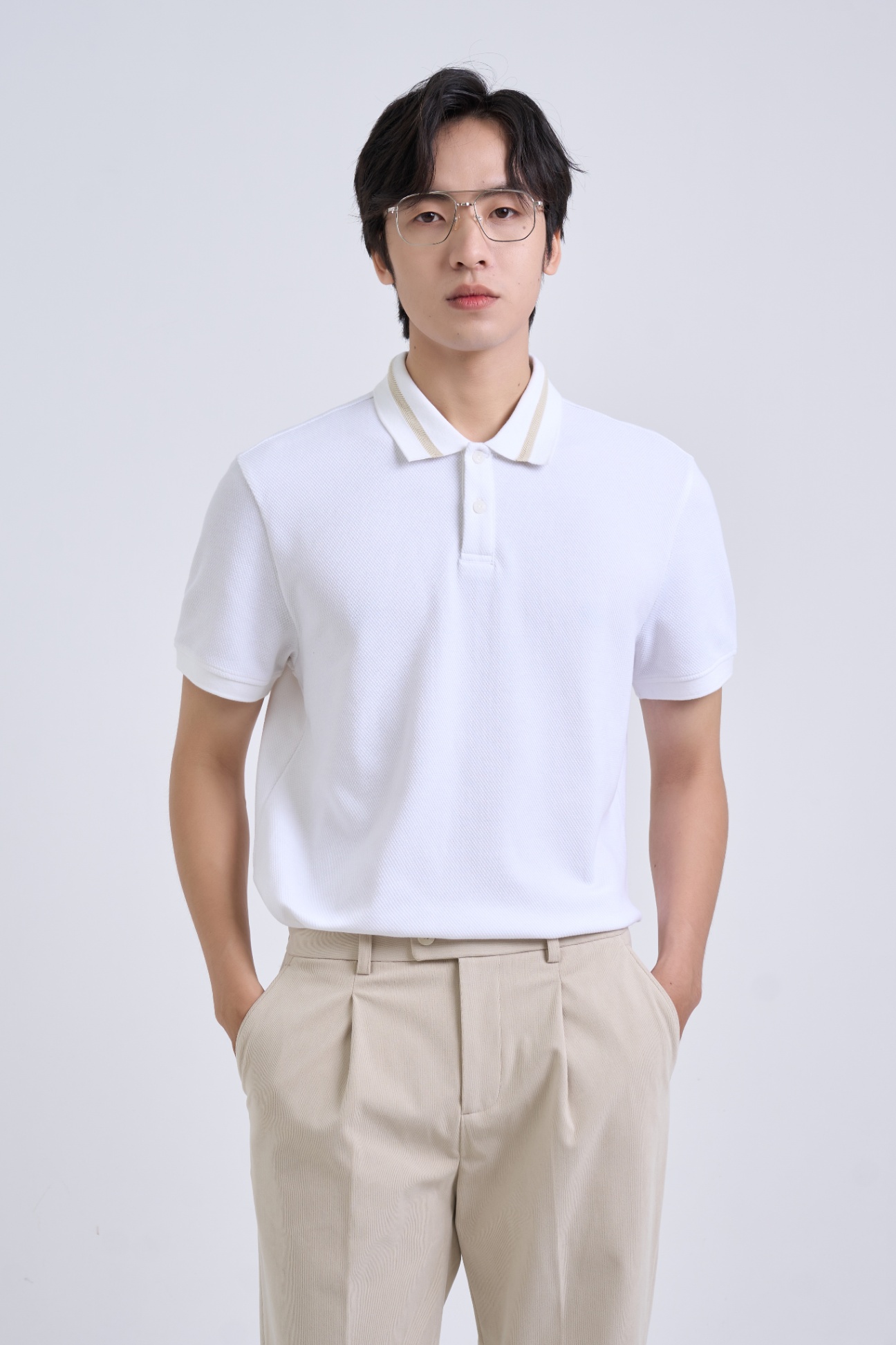 Áo Polo Regular 2087 - Trắng - 2XL