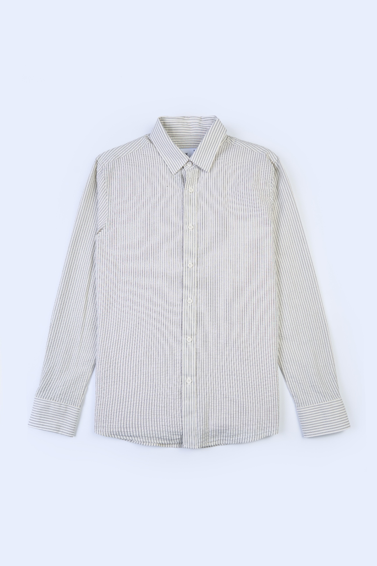 Áo Sơ Mi Kẻ Cổ Đức Dài Tay Regular Cotton 3111