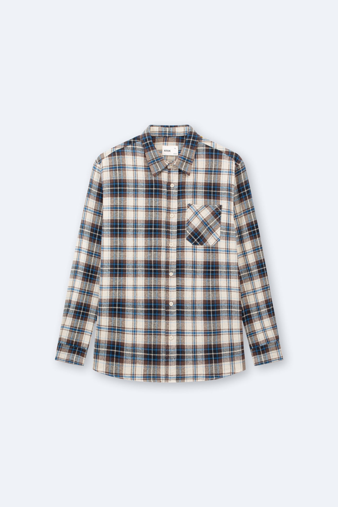 Áo Sơ Mi Cổ Đức Dài Tay Regular Cotton 3143