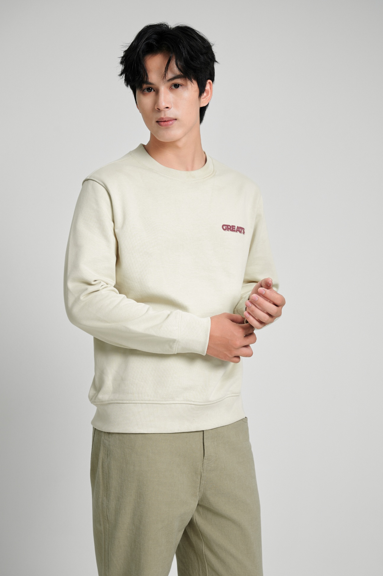 Áo Nỉ Regular Cotton 4140 - Be - 2XL