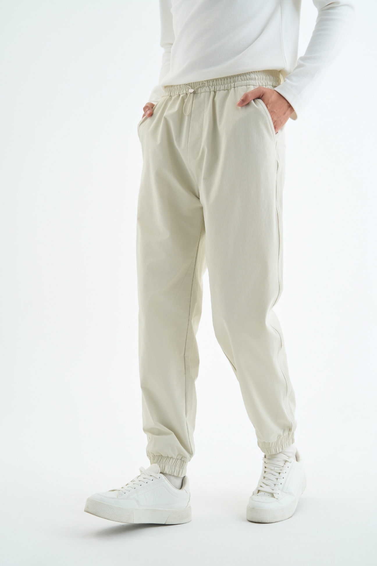 Quần Jogger Gió Regular 7534 - Be - 2XL