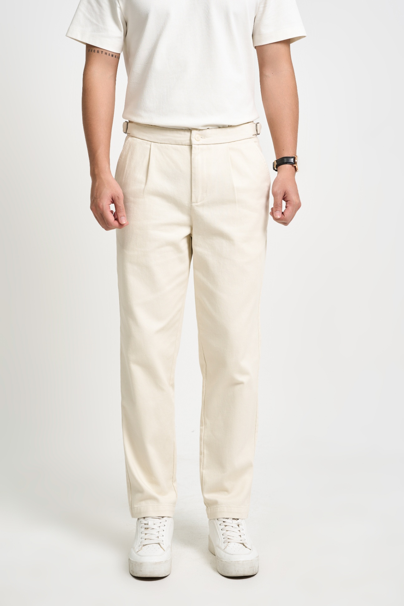 Quần Kaki Baggy Viscose 6543 - Be - 34