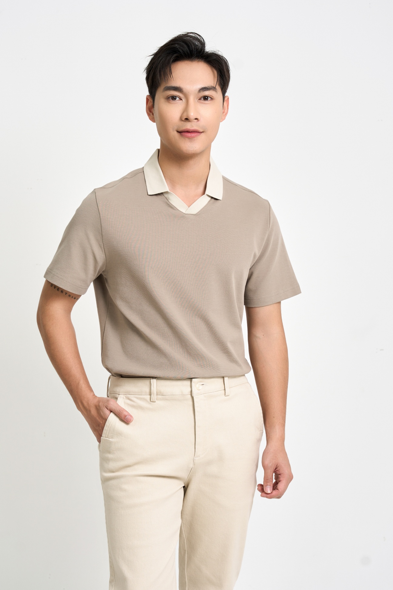 Áo Polo Regular 2172 - Ghi - 2XL
